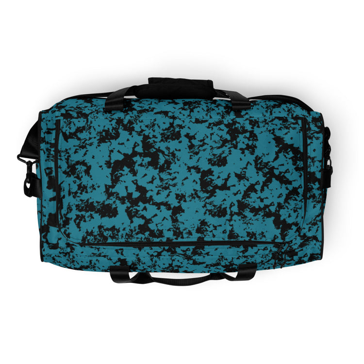 Blue Black Duffle Bag